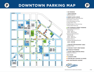 Downtown Fort Collins Parking Map